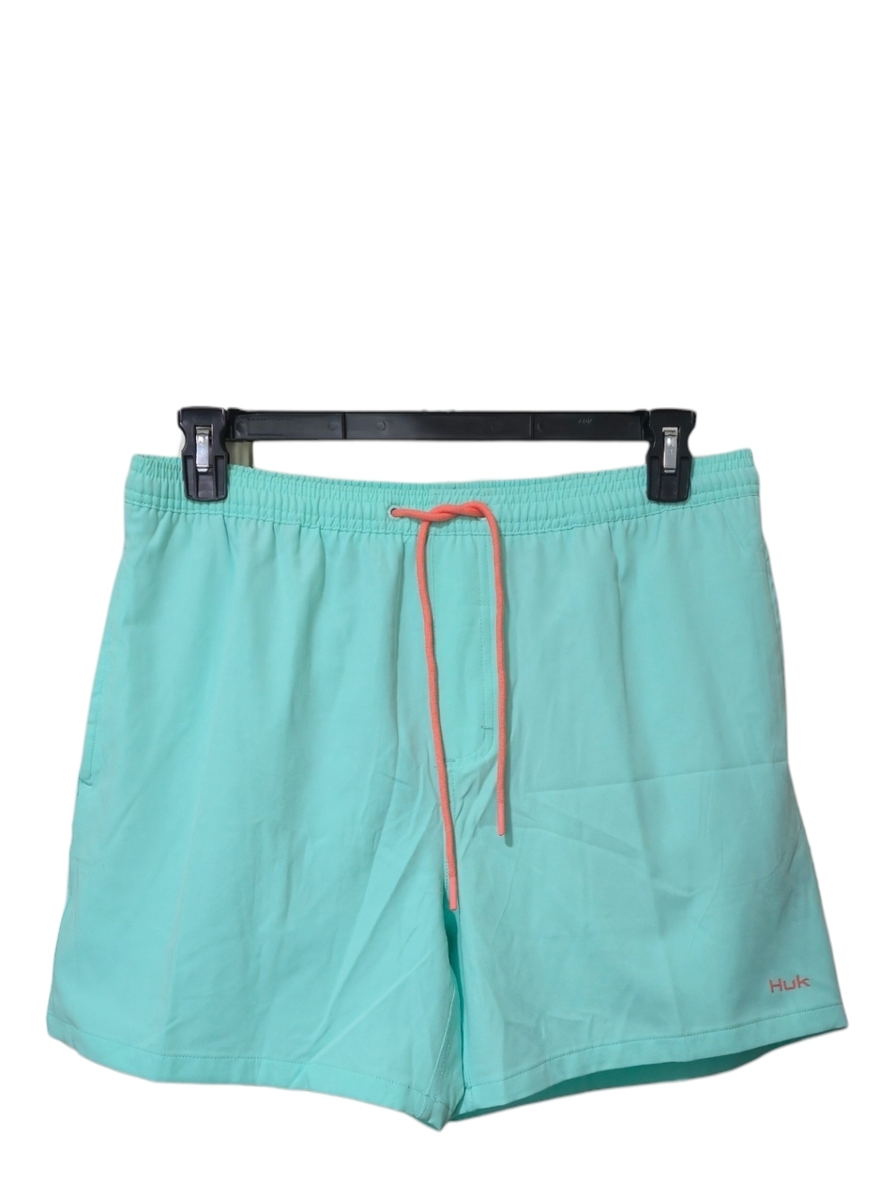 Huk Pursuit Volley Swim Shorts Sea Glass Green 5.5" Beach Fishing SPF Large